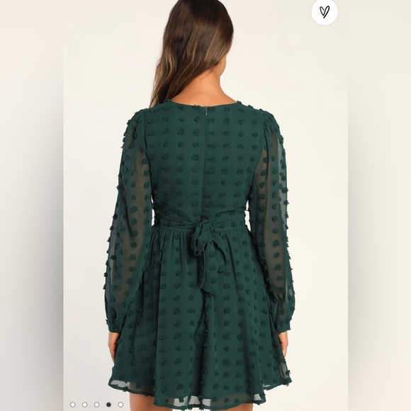 Emerald long sleeve dress - Picture 3 of 4